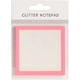 thumbnail image 2 of Blocs de notas adhesivas transparentes con purpurina | Blocs de notas autoadhesivos | Pequeño y mono set de post-its transparentes | Blocs de notas removibles y reutilizables | 50 hojas, 2 of 2
