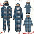 thumbnail image 4 of Mifsaly Christmas Family Pajamas Sets Xmas Snowman Matching Pjs Zipper Long Sleeve Hooded Sleepwear Festival Holiday Funny Homewear 2025 Cozy Soft Loungewear Adult Onesie Costumes, 4 of 4
