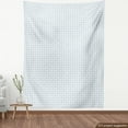 thumbnail image 4 of Modern Sofa Upholstery Fabric by the Yard, Composition of Flower Shapes in Geometric Frame Like Style on a Plain Background, Decorative Fabric for DIY and Home Accents, Sea Blue White by Ambesonne, 4 of 5