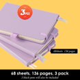 thumbnail image 4 of HSHDLDF Purple Small Notebook Journal with Pen Mini Small Leather Journal for Women Note Book College Ruled Small Note Pad Pocket Size for Work Note Taking Organization, 4 of 7