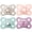 Multicolor, variant on MAM Original Matte Deco Pacifier, 0-6 Months, Girl, 2 Pack