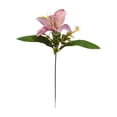 thumbnail image 2 of Kbndieu Lily Artificial Silk Flowers Fake Flowers Purple Florals Arrangements Faux Lily Flower Stems for Spring Summer Wedding Bride Bouquets Home Table Centerpiece Farmhouse Decorations, 2 of 6