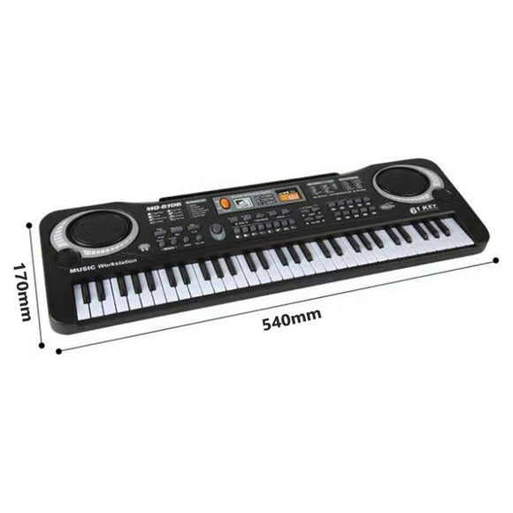 61 Keys Black Digital Music Electronic Keyboard KeyBoard Electric Piano Kids Gift Musical Instrument
