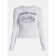 thumbnail image 5 of No Boundaries Graphic Baby Cotton Tee with Long Sleeves, Women's XXS-XXL, 5 of 5