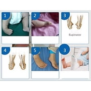 Children AFO Drop Foot Splint Infant Ankle-Foot Brace Night Splint Toddler Infant Child Ankle Fracture Fixation Brace Drop Foot Brace Inflated and Outflated Foot Bracket (16cm) 2 pcs.