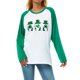 thumbnail image 1 of Sudadera Para Mujer De Manga Larga Con Estampado De TréBol De Coche Y Gato XBTCLXEBCO Enano Verde;XL, 1 of 5