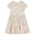 thumbnail image 4 of Btween Girls Dresses 3 Pack Short Sleeve Skater, Tiered & Ruffle Sleeve Dresses, Soft Brushed ITY Fabric, 4 of 5