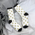 thumbnail image 5 of Logiee Rubber Duck Showe Print Adult Socks for Men & Women,Calf Socks, Ankle Socks,Boots Socks,Breathable Casual Sock,Unisex Crew Socks, 5 of 6