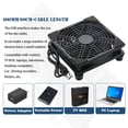 thumbnail image 3 of 5V USB Router Fan TV Box Cooler 80mm 92mm 120mm 240mm PC DIY Cooler W/Screws Protective net Silent Desktop Fan, 3 of 6