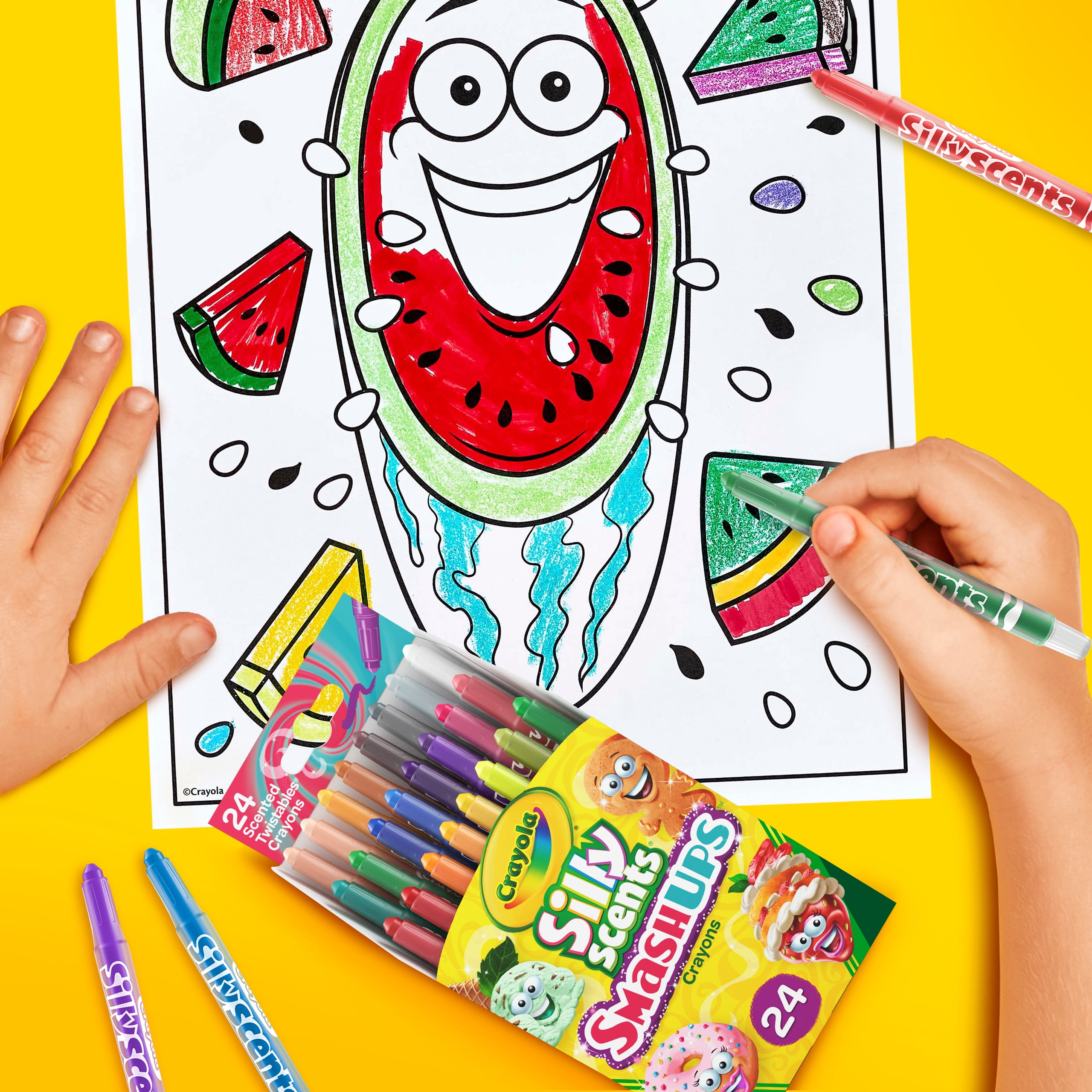 Crayola Crayons Scented Smashups, Mini Twists, School Supplies, 24 Count,  Assorted Colors