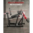 thumbnail image 7 of GARVEE 4 IN 1 Leg Extension and Curl Machine,700lbs Adjustable Leg Curl,Leg Extender for Home Gym,Fits 1" & 2" Weight Plates,Black&Red, 7 of 7