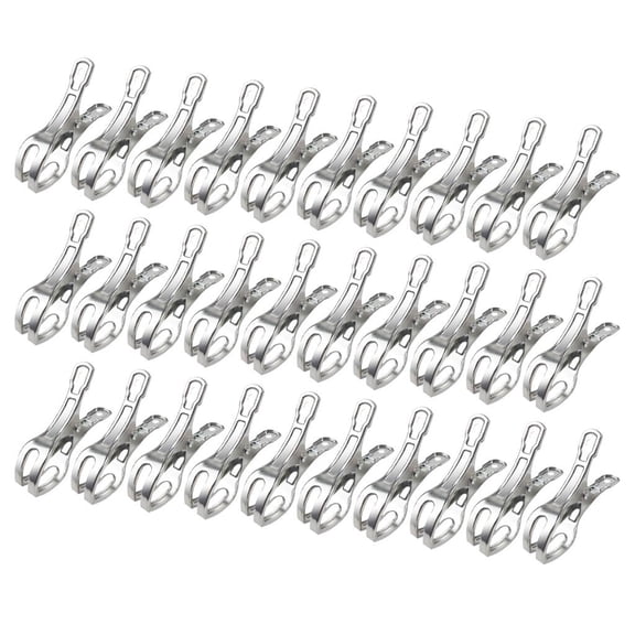 YIGSECU 30Pieces Large Pool Cover Clamps Windproof Stainlesses Steel for Outdoor Use