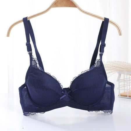 BSDJILFG Front Closure Bras for Women Minimizer Lace Bra Spaghetti Strap Longline Ultra Thin Cups Clearance