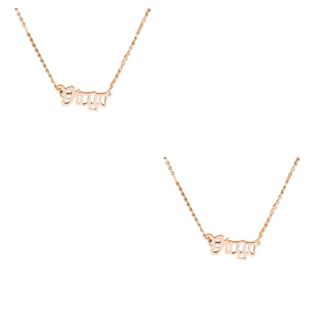 Sonducket Carta Amistad Collar DIY Creativo Chic con Display Card Charm Colgante para Lover Festival Gifts Rose Gold Virgo Virgo 2piezas Sonducket CBP300717
