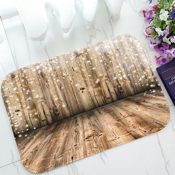 ECZJNT Old Wood Texture Vintage Welcome Doormat Bath Mat Rug Entrance Rug Floor Mats 23.6x15.7 inch