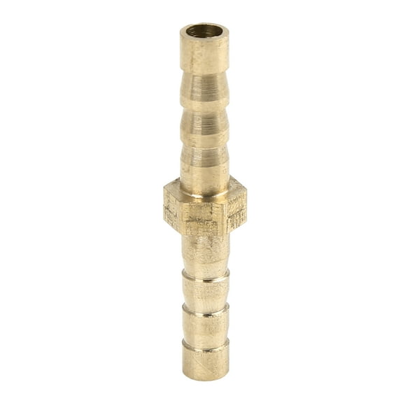 Unique Bargains 5mm Brass Barb Hose Fitting Straight Connector Coupler for Joiner Air Water Gas Oil Pipe