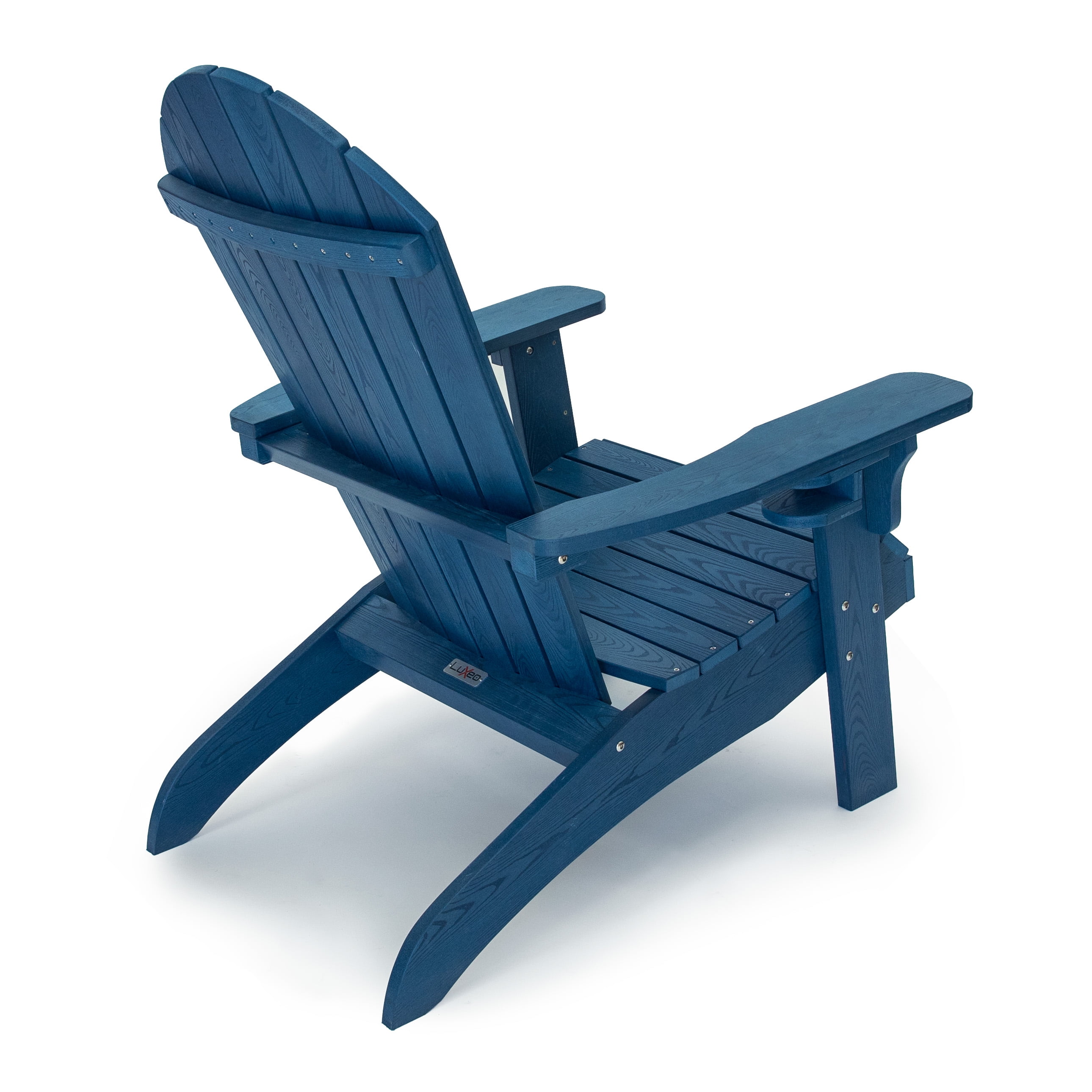All Weather Outdoor Patio Adirondack Chair (Set of 2),Navy