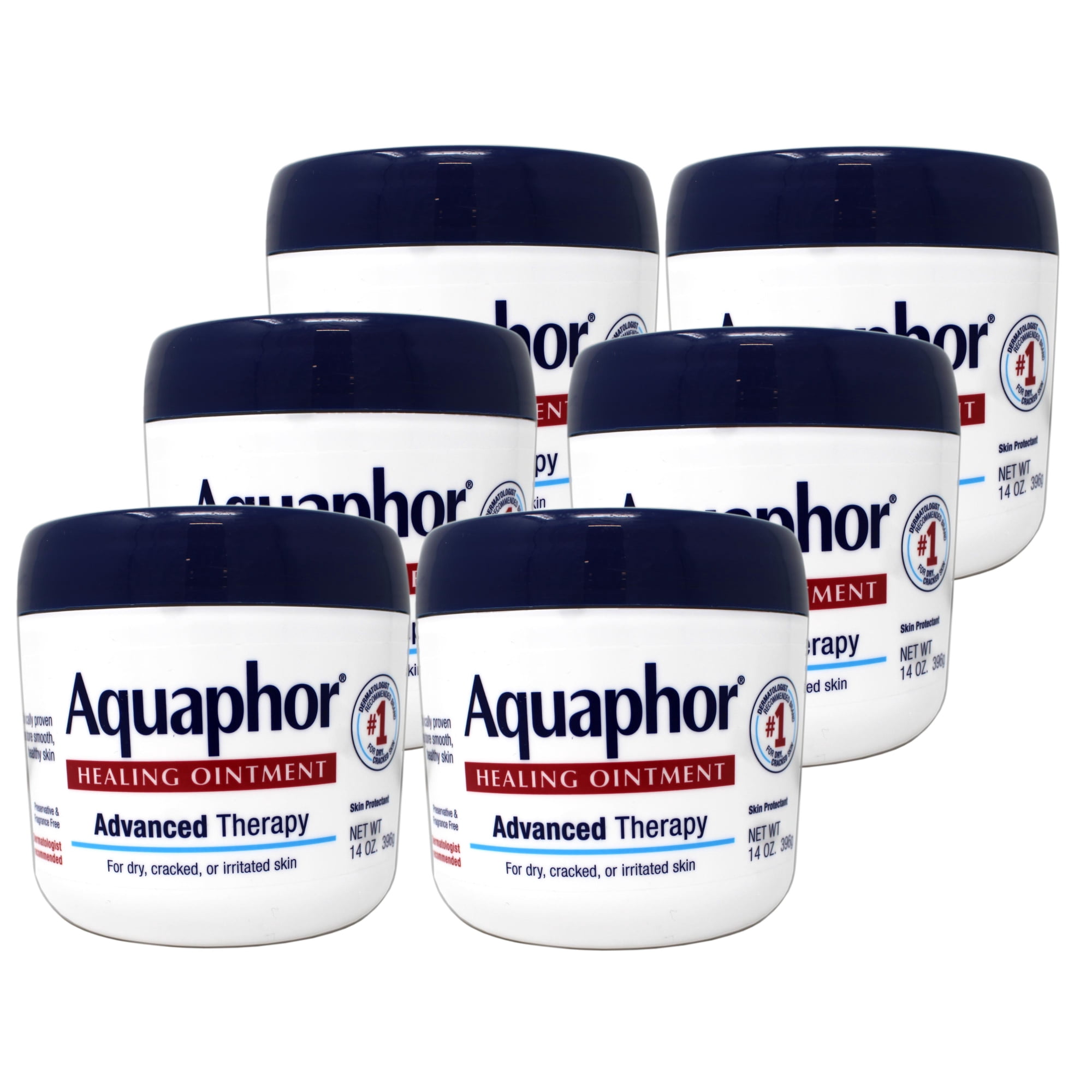 Aquaphor Healing Skin Ointment, 14 oz (Pack of 6)