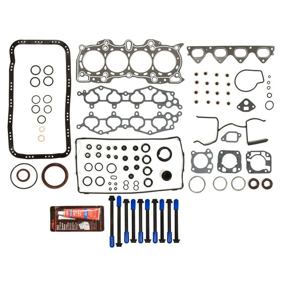 Evergreen FSHB4011GC Graphite Full Gasket Set Head Bolts Fit 90-01 Acura Integra LS RS B18B1 B18A1