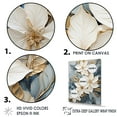 thumbnail image 3 of Designart "Delightful Crafted Poinsettias I" Poinsettias Floater Framed Wall Art Living Room, 3 of 5