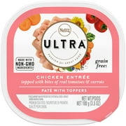 Nutro Ultra Adult Grain Free Wet Dog Food, Chicken With Tomatoes & Carrots, 3.5 Oz. Trays