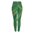 thumbnail image 5 of Vekome Green Leggings for Women Plus Size St Patricks Day High Waisted Yoga Pants Seamless Striped Lightweight Running Tights M, 5 of 8