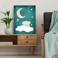 thumbnail image 5 of Cute Elephant on Cloud Canvas Art Print， Suitable for Bedroom， Living Room， Nursery， Kids Room， and Playroom Decoration., 5 of 8