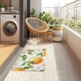 thumbnail image 4 of Yayeee Doormat for Indoor Entrance 32" x 20" Non Slippery Floor Rug, Floral Watercolor Oranges, 4 of 8