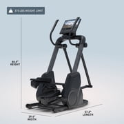 NordicTrack X16 Elliptical with a Tilting 16 HD Touchscreen, 26 Resistance Levels, 10% Incline to -10% Decline, 3-in-1 Design & Powered by iFIT