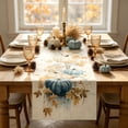 thumbnail image 4 of PoyoKee Thanksgiving Table Runner, Linen Holiday Table Cloth, Fall Decor Tablecloth for Dining Home Mantel Living Room Party Decorations, 72" x 13", 4 of 6