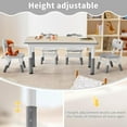 thumbnail image 3 of Adjustable Kids Table, Arts and Crafts Child Table with Graffiti Desktop, 7 Level Height Adjustable Children Table for Ages 3-8, Easy to Wipe Toddler Desk for Classrooms/Daycares/Homes, 3 of 6