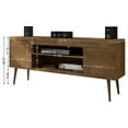 thumbnail image 2 of Manhattan Comfort Bradley 4 Shelves Wood TV Stand for TVs up to 60" in Brown, 2 of 5
