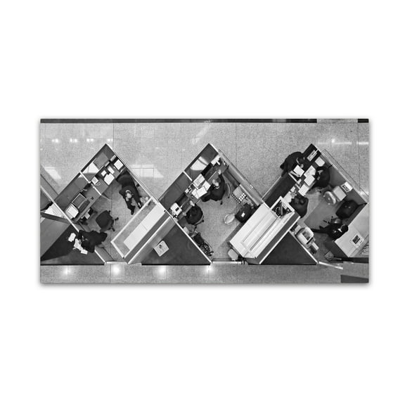 Trademark Fine Art 'Cubicle Life' Canvas Art by Vincent Kohar