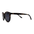thumbnail image 4 of Mens Polarized Iconic Keyhole Horn Rim Hipster Sunglasses Matte Tortoise Black, 4 of 4