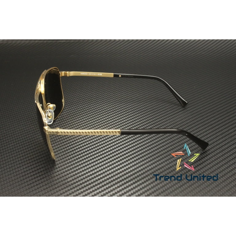 Versace Unisex Rectangle Sunglasses, VE 2238 143687, Gold  display picture 1