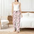 thumbnail image 4 of Fotbe Daisies Flowers Pantalones de Pijama para Mujer, Pantalones de Dormir, Pantalones Pj con Cordón y Bolsillos-X-Large, 4 of 6