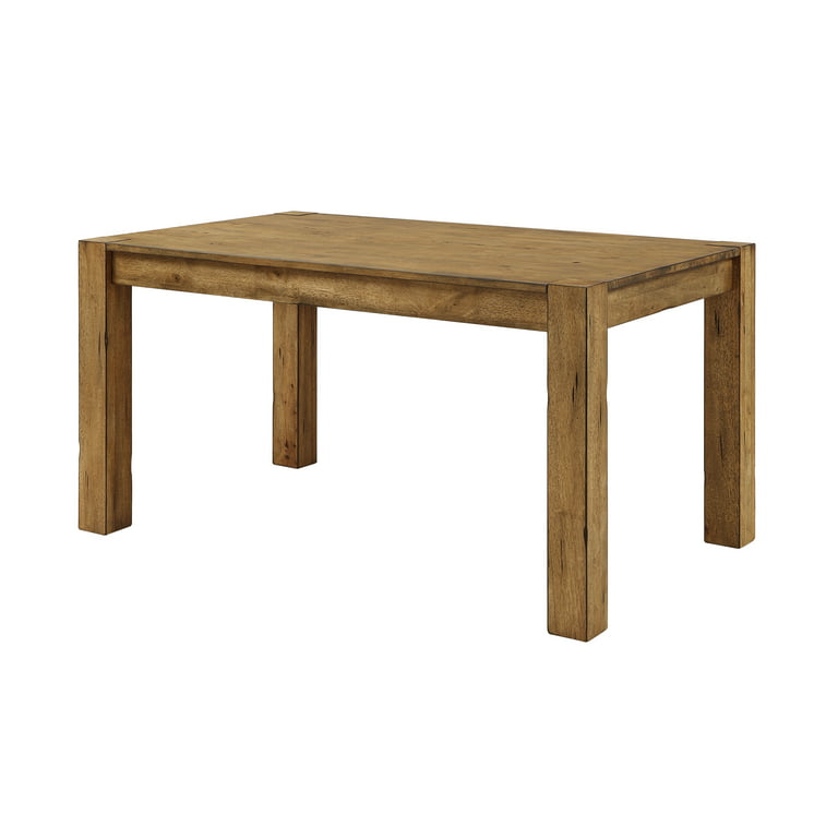 Better Homes & Gardens Bryant Solid Wood Dining Table, Rustic Brown -  Walmart.Com