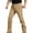 #060-Khaki, variant on Yusimy Men's Solid Color Multi-Pocket Zipper Cargo Pants Waterproof Windproof Fleece Hiking Pants