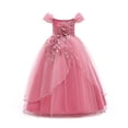 thumbnail image 1 of Robe de Demoiselle d'Honneur pour Enfants 4-10T, Robe de Concours, Petites Filles, Fête, Mariage, Robes Formelles, 1 of 7