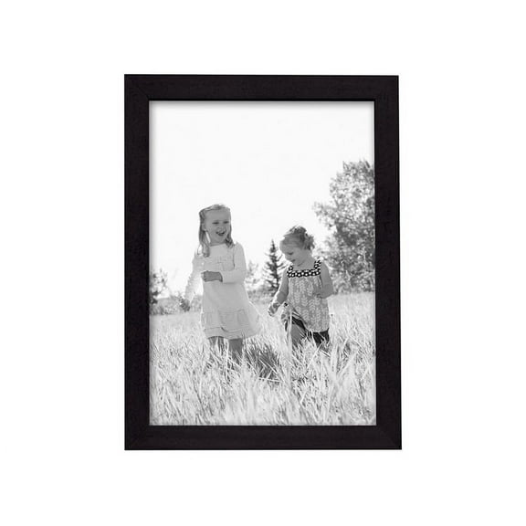 MCS Linear Black Wood Picture Frame For 5x7