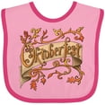 thumbnail image 3 of Inktastic Oktoberfest Banner with Orange Autumn Leaves Boys or Girls Baby Bib, 3 of 4