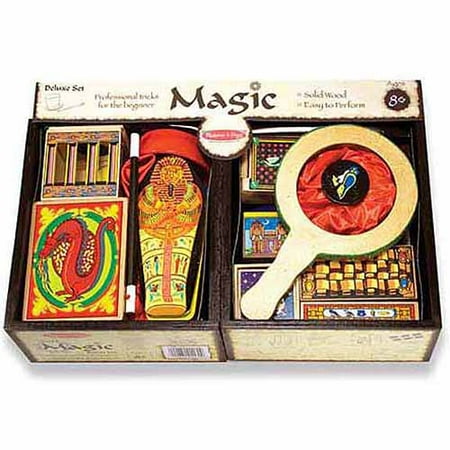 Melissa & Doug Deluxe Solid-Wood Magic Set With 10 Classic Tricks