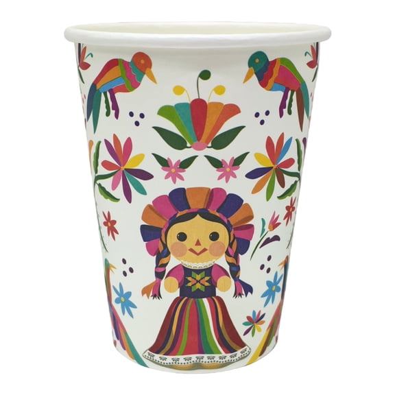 Vaso Great Value Muñeca Otomí 10 pzas