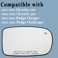 thumbnail image 2 of Cristal de espejo retrovisor calefactable del lado del pasajero Mydugia 68101146AA, 2 of 6