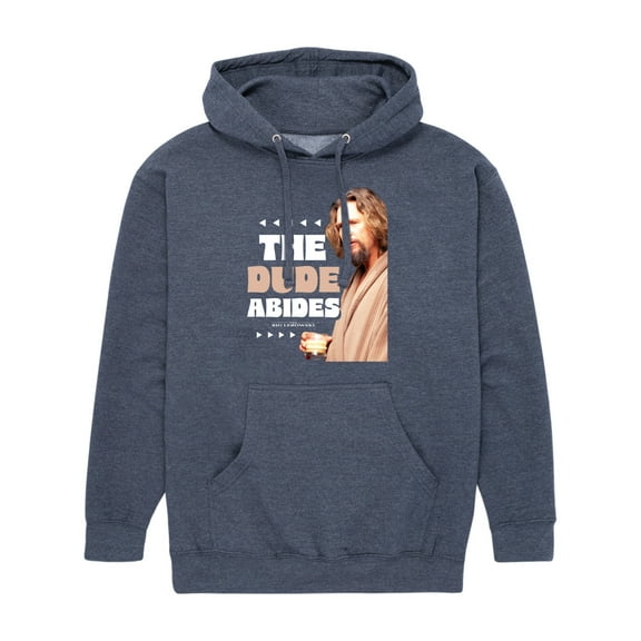 The Big Lebowski - In A Robe, The Dude Abides - Men's Pullover Hooded Fleece Sweatshirt