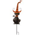 thumbnail image 1 of 46" Métal Noir Chat Yark Pieu, 1 of 1
