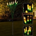thumbnail image 4 of Solar Reeds Garden Lights | Outdoor Solar Stake Lamps for Yard, Patio & Pathways | Waterproof Landscape Lighting with Dusk-to-Dawn Sensor | 27-Inch Decorative Ambient Glow for Lawns & Gardens, 4 of 7