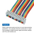 thumbnail image 4 of 1 Pcs 26 Pin Flat Rainbow Ribbon Cable FC/FC Female Connector 1FT 2.54mm Pitch Breadboard Jumper Wires, 4 of 4