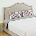thumbnail image 3 of Yayeee Pillowcase King Size Set of 2 Satin Wrinkle Resistant Envelope Pillow Case, Rainbow Stars Pattern, 3 of 8