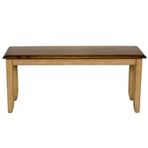 The Hamptons Collection 42” Brown Handcrafted Wooden Rectangular Bench